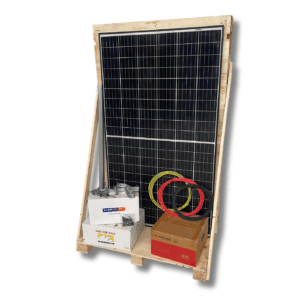 Complete installatie - 4 gebruikte zonnepanelen - 1.3kW - 1 fase