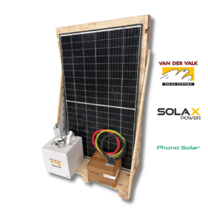 Complete installatie - 8 gebruikte zonnepanelen - 2.6kW - 1 fase