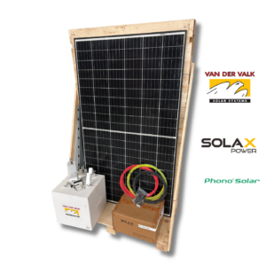 Complete installatie - 6 gebruikte zonnepanelen - 2kW - 1 fase