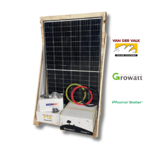 Complete installatie - 16 gebruikte zonnepanelen - 5.3kW - 3 fase